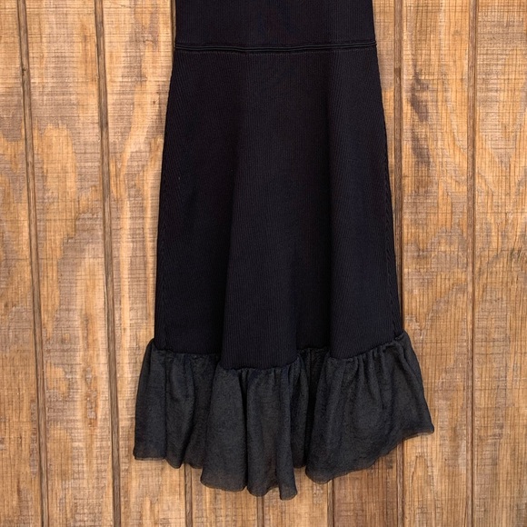 Sandro Paris Black Laurana Knit Ruffle Dress - Picture 16 of 16